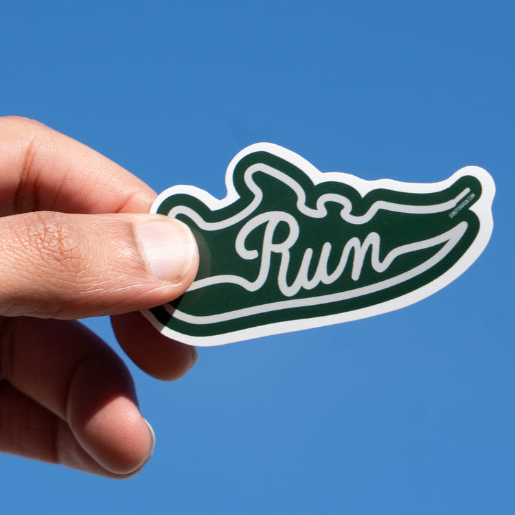 Running Sticker - Run Shoe (Green)