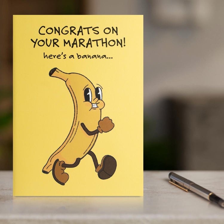 Running Greeting Card - Congrats on Your Marathon
