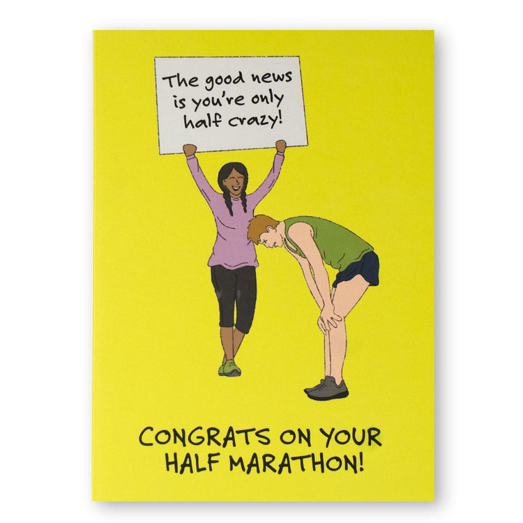 Running Greeting Card - Congrats on your Half Marathon