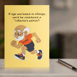 Running Greeting Card - Happy Birthday