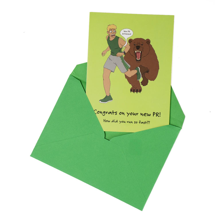 Running Greeting Card - Congrats on Your PR