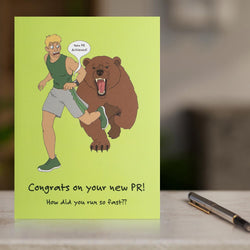 Running Greeting Card - Congrats on Your PR