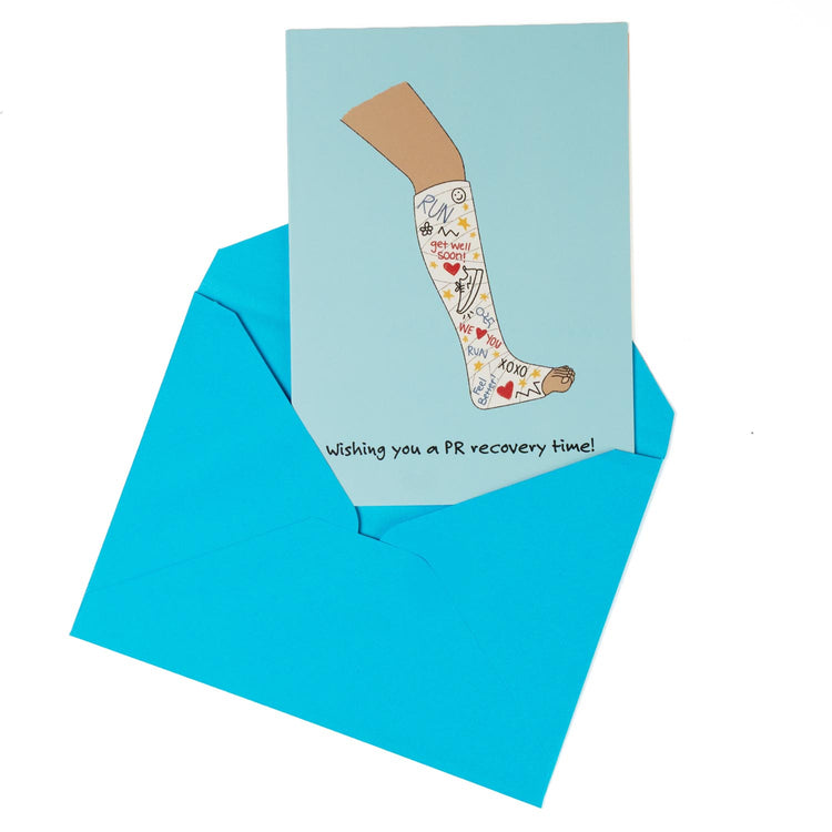 Running Greeting Card - PR Recovery Time