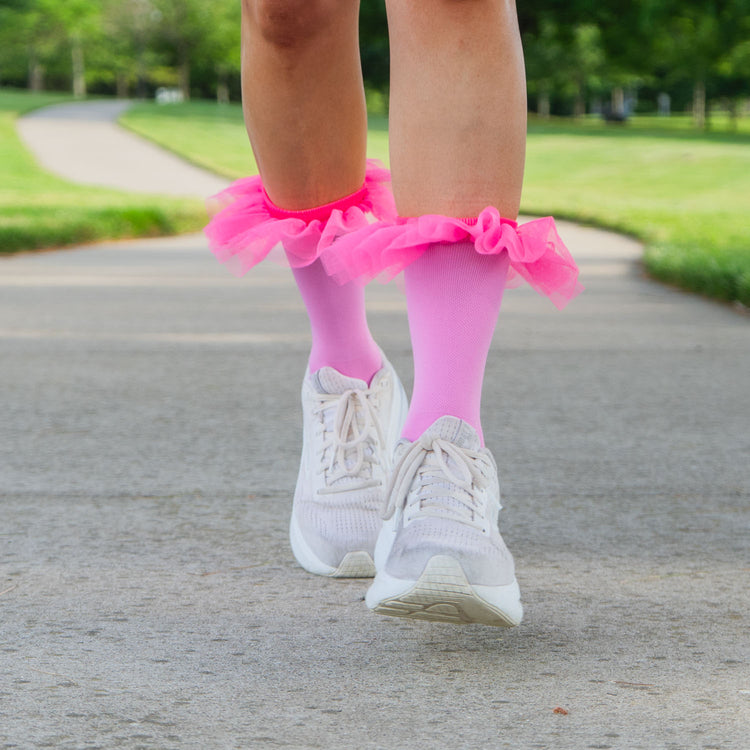 Tutu Mid-Calf Socks - Pretty in Pink