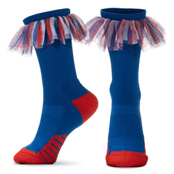 Tutu Mid-Calf Socks - Red White & Blue