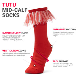 Tutu Mid-Calf Socks - Yuletide