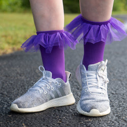 Tutu Mid-Calf Socks - Purple