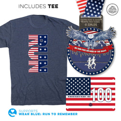 Virtual Race - We Run Free Because of the Brave 4-Miler