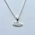 Sterling Silver 26.2 Shoe Necklace