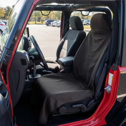 RunTechnology® Athletic Moisture-Wicking Towel Car Seat Cover - Carbon Fiber