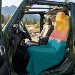 RunTechnology® Athletic Moisture-Wicking Towel Car Seat Cover - Sunset Summit