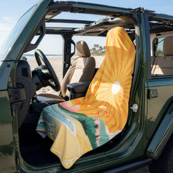RunTechnology® Athletic Moisture-Wicking Towel Car Seat Cover - Coastal Vibes