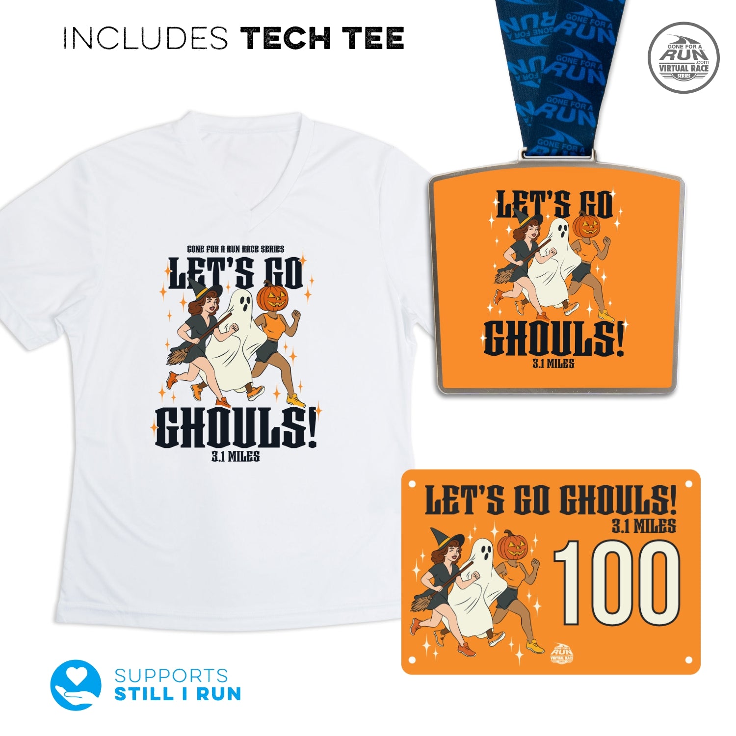 Virtual Race - Let's Go Ghouls 3.1 Miles | Gone For a Run