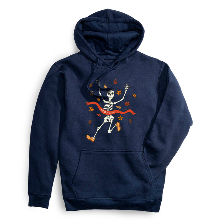 Statement Fleece Hoodie - Tis' the Season Skelly