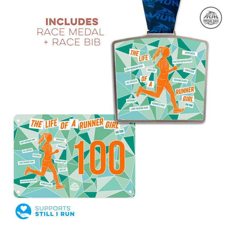 Virtual Race - The Life of a Runner Girl 5K/10K