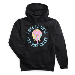 Statement Fleece Hoodie - Running Off the Crazy