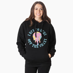 Statement Fleece Hoodie - Running Off the Crazy
