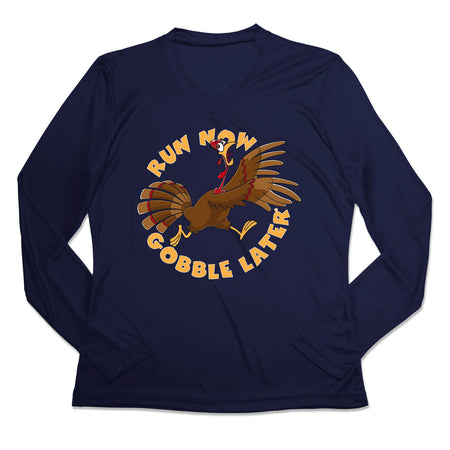 Women's Long Sleeve Tech Tee - Run Now Gobble Later (2025)
