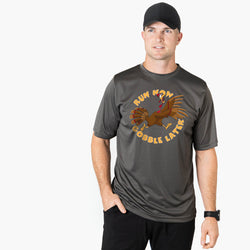 Men's Running Short Sleeve Performance Tee - Run Now Gobble Later (2025)