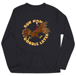 Men's Running Long Sleeve Performance Tee - Run Now Gobble Later (2025)