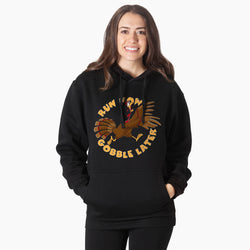 Statement Fleece Hoodie - Run Now Gobble Later (2025)