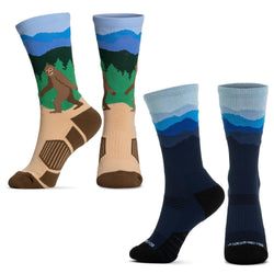 Socrates® Mid-Calf Performance Sock Set - Mountain Trails
