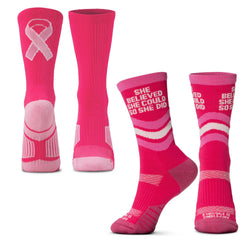 Socrates® Mid-Calf Performance Sock Set - Power in Pink
