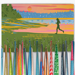 Running Large Hooked on Medals Hanger - Courage to Start