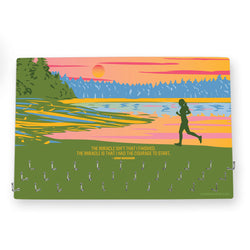 Running Large Hooked on Medals Hanger - Courage to Start