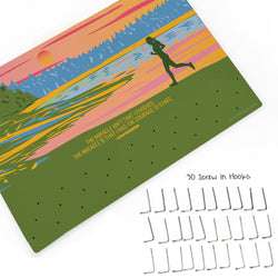 Running Large Hooked on Medals Hanger - Courage to Start
