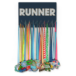 Running Large Hooked on Medals Hanger - I am a Runner