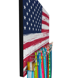 Running Large Hooked on Medals Hanger - Run Free Finish Strong