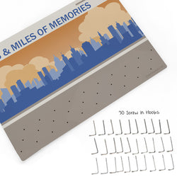 Running Large Hooked on Medals Hanger - Miles & Miles of Memories