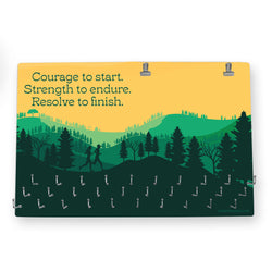 Running Large Hooked on Medals and Bib Hanger - Resolve to Finish