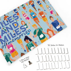 Running Large Hooked on Medals and Bib Hanger - Memories & Miles