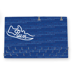 Running Large Hooked on Medals and Bib Hanger - Earned in Every Step