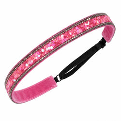 Athletic Juliband Non-Slip Deluxe Headband - Pink Sparkle