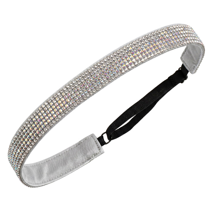 Athletic Juliband Non-Slip Deluxe Headband - Silver Sparkle