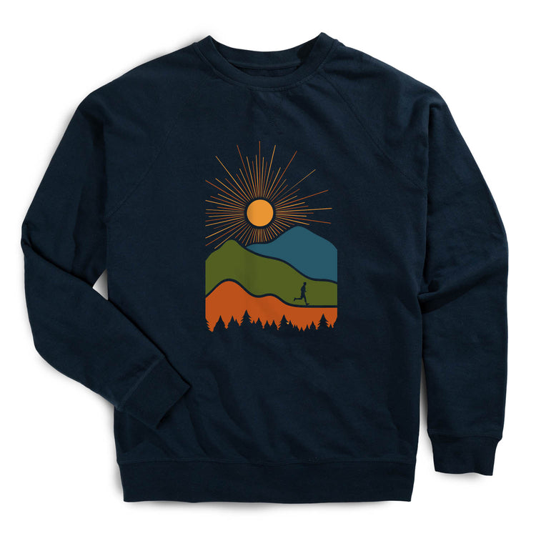 Running Raglan Crew Neck Sweatshirt - Ridge Runner