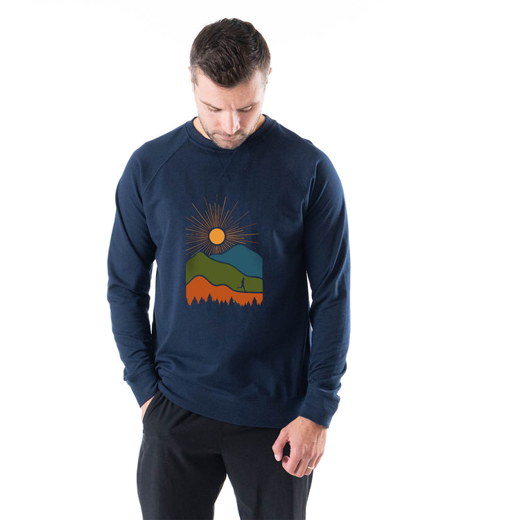 Running Raglan Crew Neck Sweatshirt - Ridge Runner