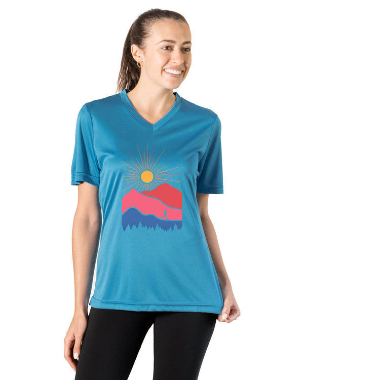 Women's Short Sleeve Tech Tee - Sunshine Summit