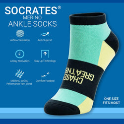 Socrates® Merino Ankle Socks - Chase Greatness