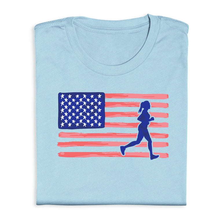 Running Short Sleeve T-Shirt - Let Freedom Run Women's