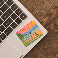 Running Sticker - Running Is About Finding Your Inner Peace
