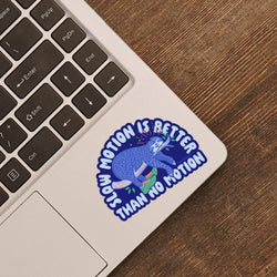 Running Sticker - Slow Motion Is Better Than No Motion