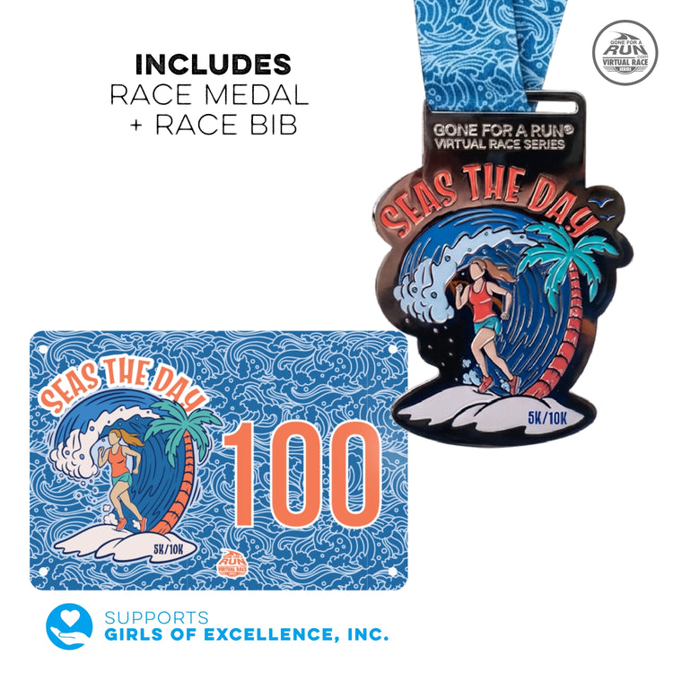 Virtual Race - Seas the Day 5K/10K (Medal)