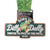 Marathon medal with turtle graphic and text 'Born to Dilly Dally, Forced to Pick Up the Pace' on a white background.