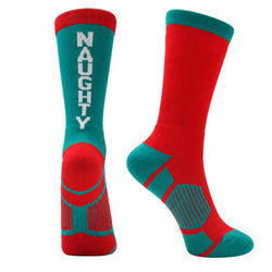 Running Mid-Calf Sock - Naughty or Nice