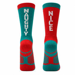 Running Mid-Calf Sock - Naughty or Nice