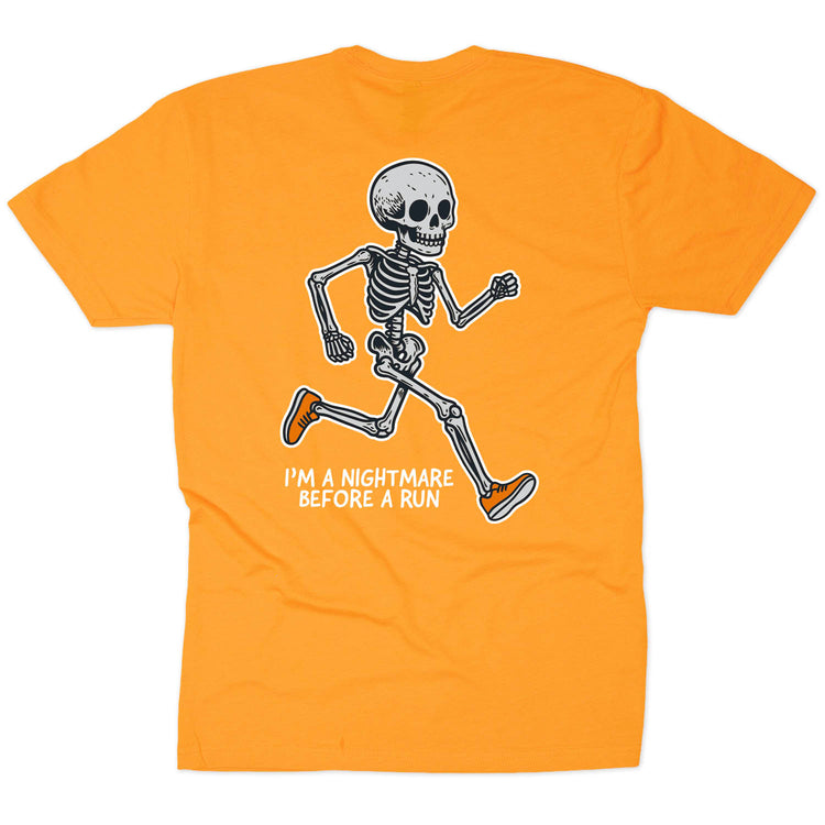 Running Short Sleeve T-Shirt - Nightmare Before a Run (Back Design)